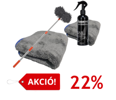 Autóápolási csomag mikroszálas teleszkópos autótörlővel kerámia sprayel és törölközőkkel